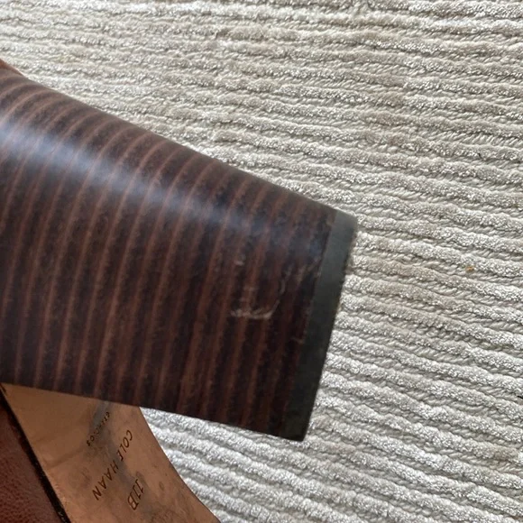 Cole Haan Cassidy Ankle Heeled Boots Leather Brown Buckle Size 11 - Picture 15 of 16